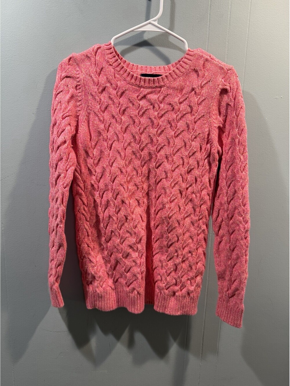 Womens Lands End Drifter Sweater Size XS 2-4 Pink